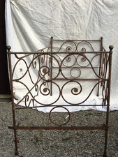 LETTO SINGOLO IN FERRO BATTUTO