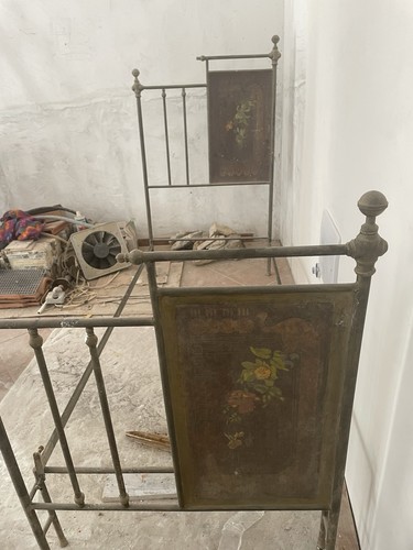Antico letto ferro battuto - letto,