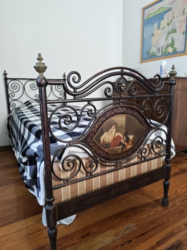 Letto singolo antico ferro - letto,